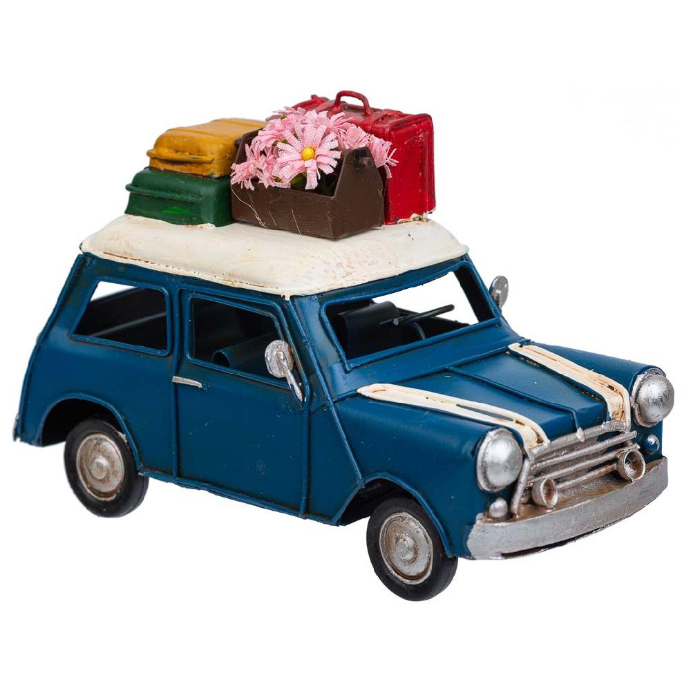 Creaciones meng DECORACION - VEHICULOS DE DECORACION - coche metal azul