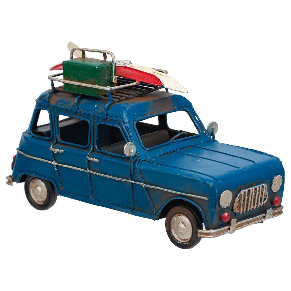 Creaciones meng DECORACION - VEHICULOS DE DECORACION - coche metal azul