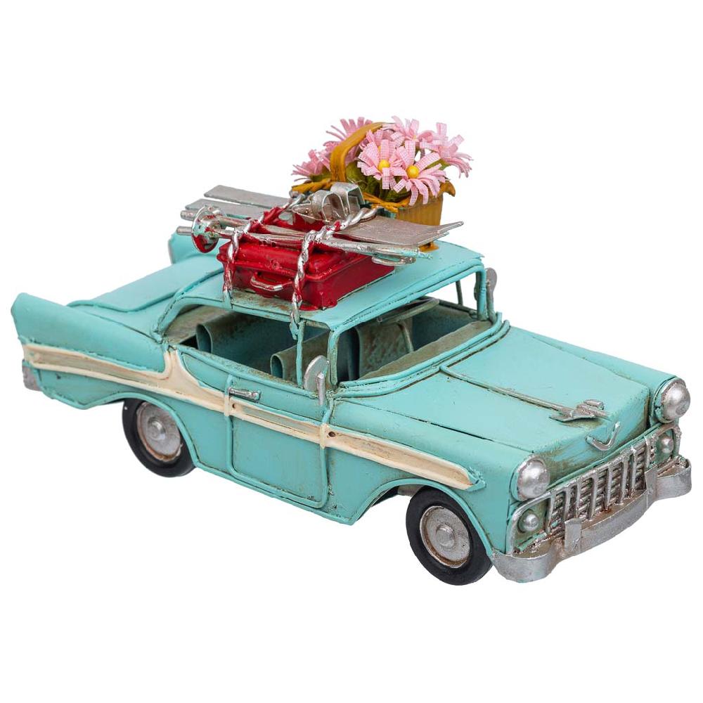Creaciones meng DECORACION - VEHICULOS DE DECORACION - coche metal azul