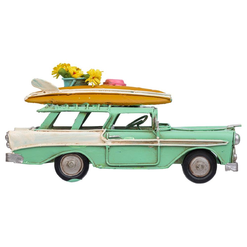 Creaciones Meng DECORACION - VEHICULOS DE DECORACION - Coche Metal Verde