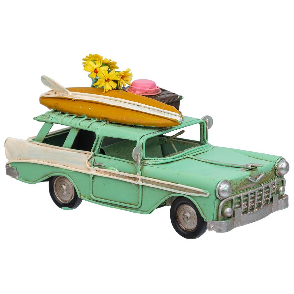 Creaciones meng DECORACION - VEHICULOS DE DECORACION - coche metal verde