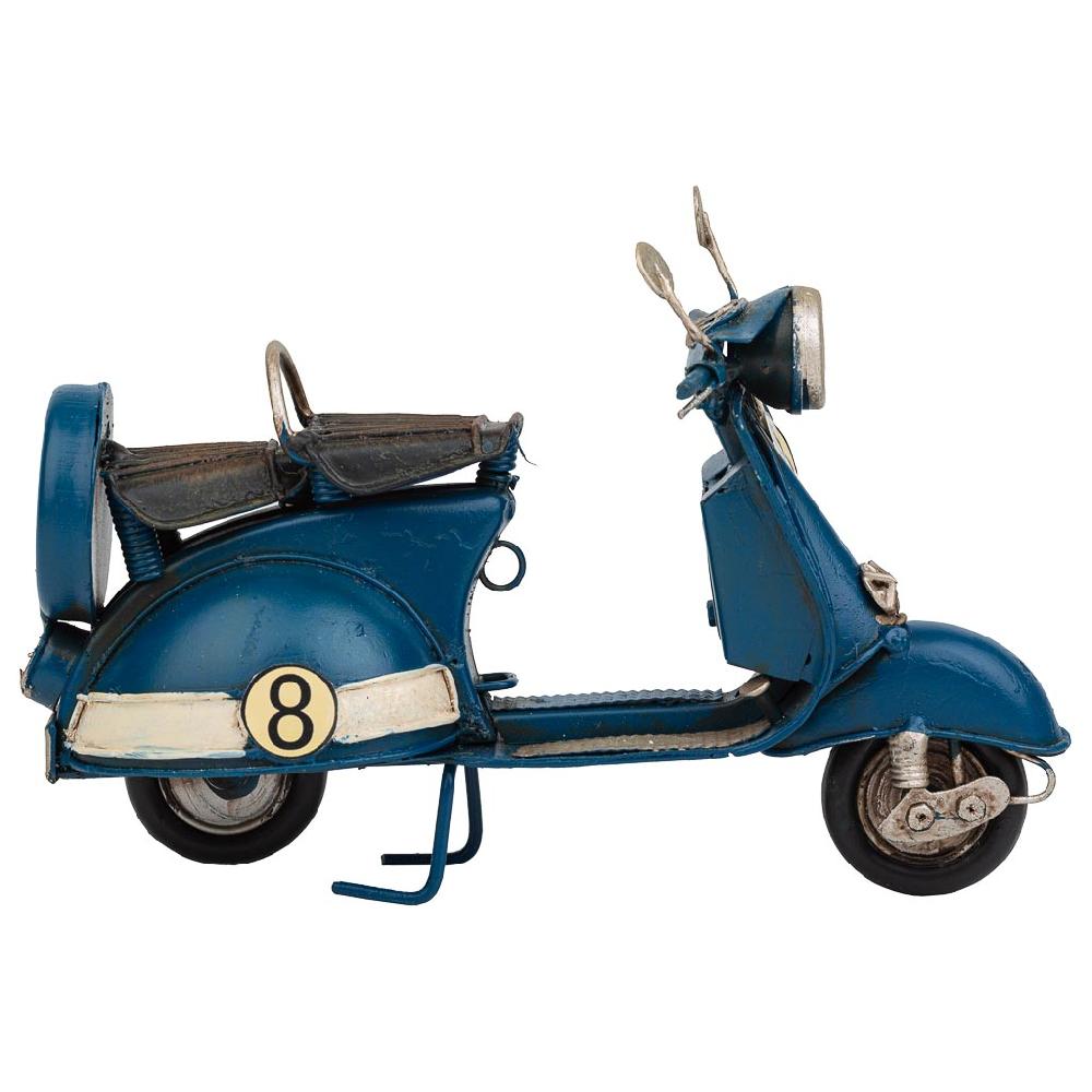 Creaciones Meng DECORACION - VEHICULOS DE DECORACION - Moto Metal Azul