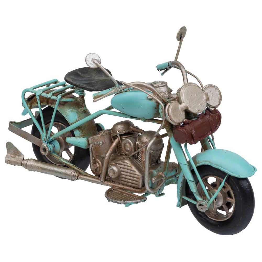 Creaciones meng DECORACION - VEHICULOS DE DECORACION - moto metal azul