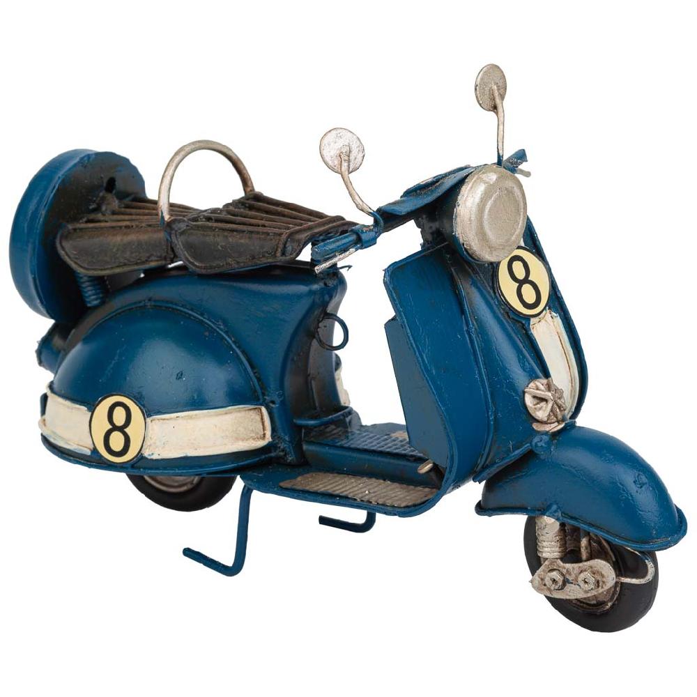 Creaciones meng DECORACION - VEHICULOS DE DECORACION - moto metal azul