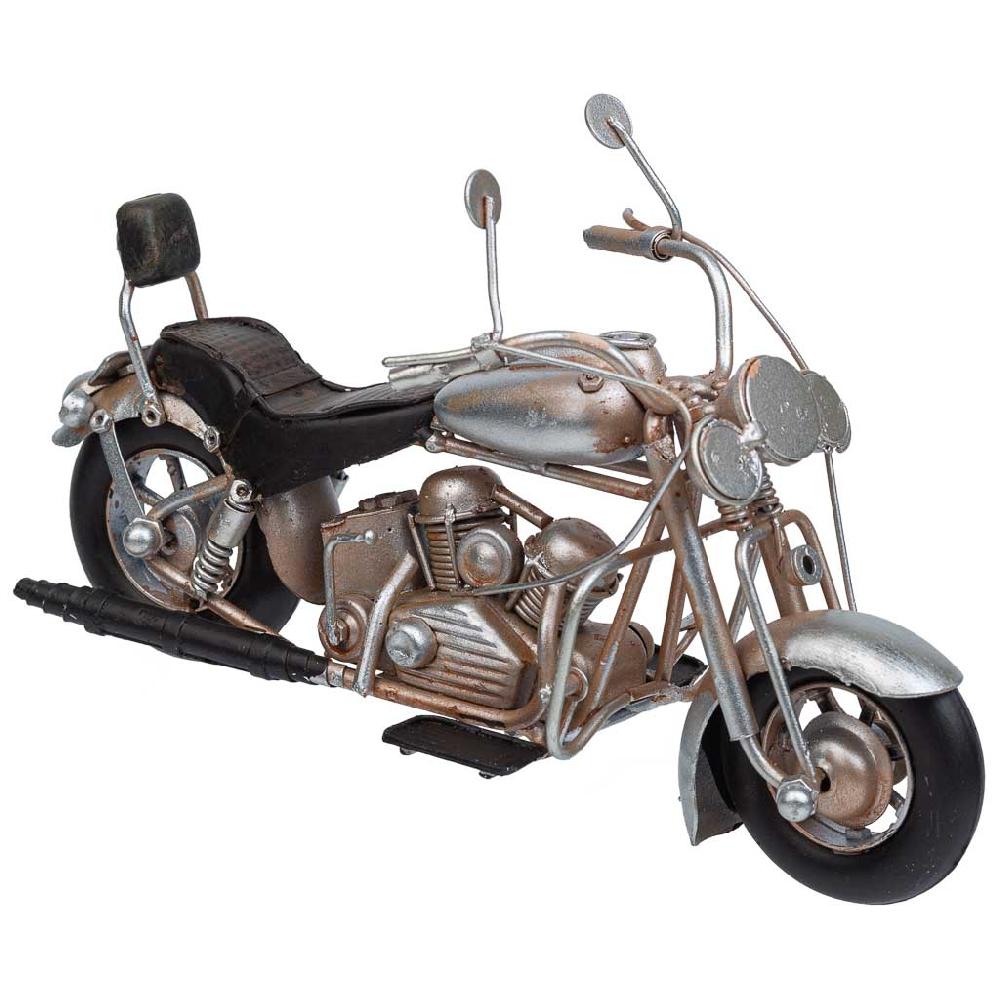 Creaciones meng DECORACION - VEHICULOS DE DECORACION - moto metal plata