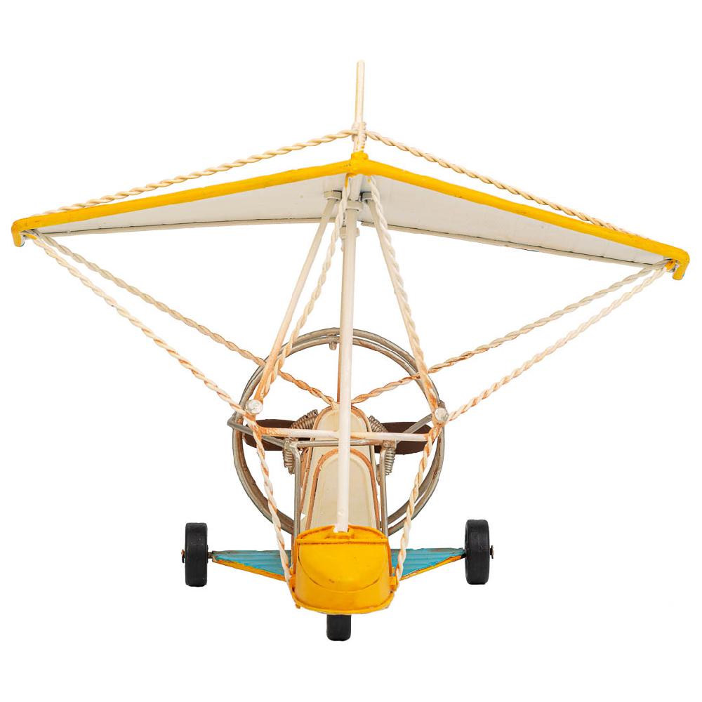 Creaciones Meng DECORACION - VEHICULOS DE DECORACION - Planeador Metal Amarillo