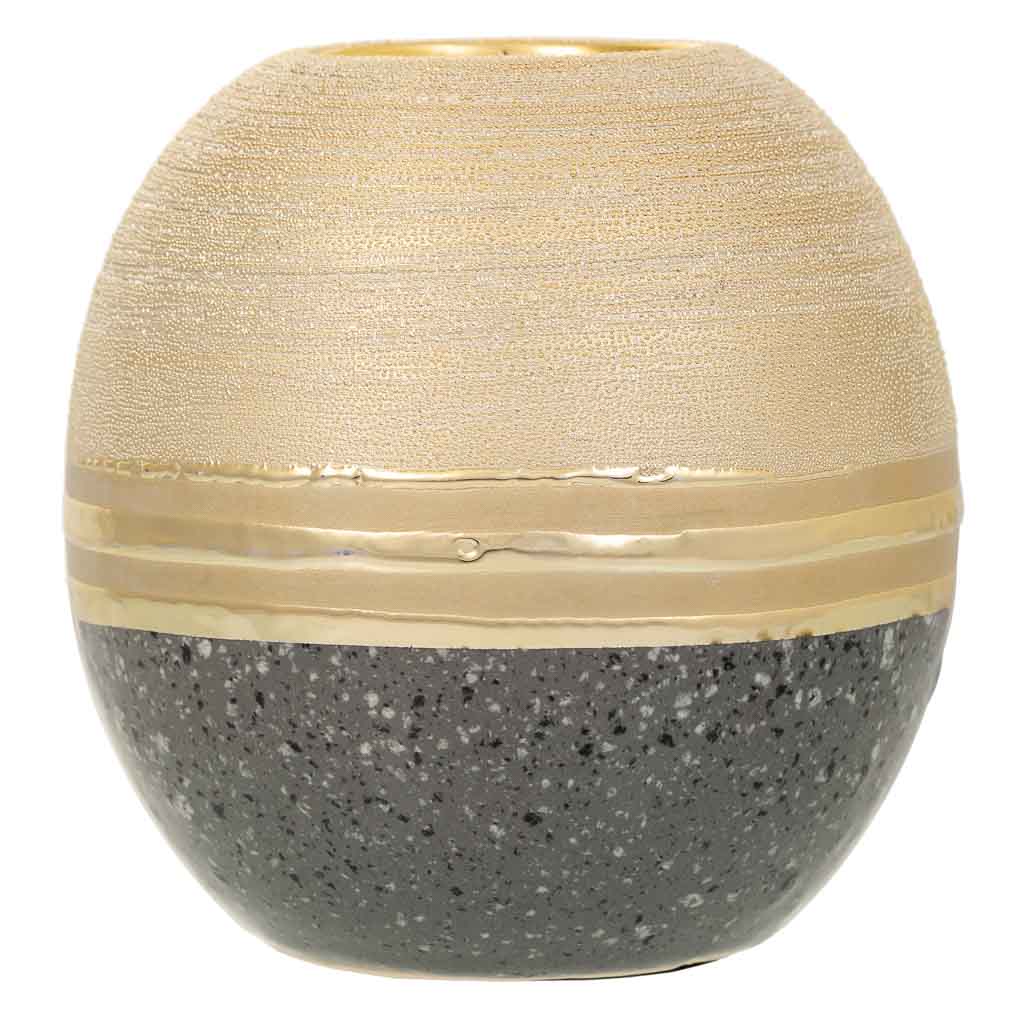 Creaciones Meng DECORACION - VELAS Y PORTAVELAS - Porta Velas De Ceramica Oro