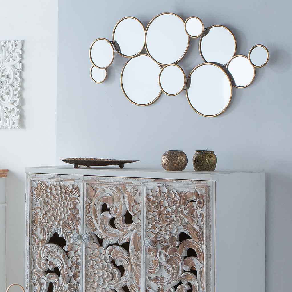 Creaciones Meng DECORACION - VELAS Y PORTAVELAS - Portavelas De Metal Dorado