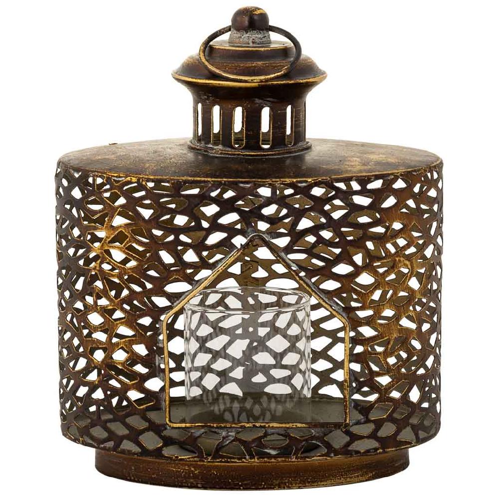 Creaciones Meng DECORACION - VELAS Y PORTAVELAS - Portavelas De Metal Marron