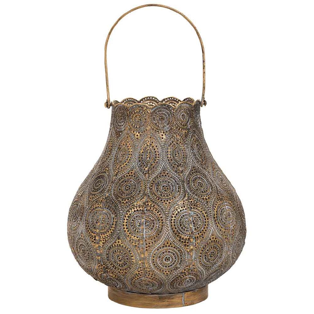 Creaciones Meng DECORACION - VELAS Y PORTAVELAS - Portavelas De Metal Marron