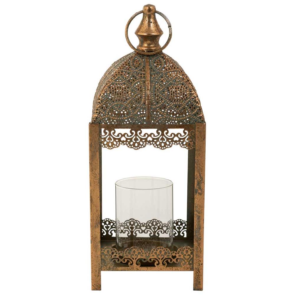 Creaciones Meng DECORACION - VELAS Y PORTAVELAS - Portavelas De Metal Dorado