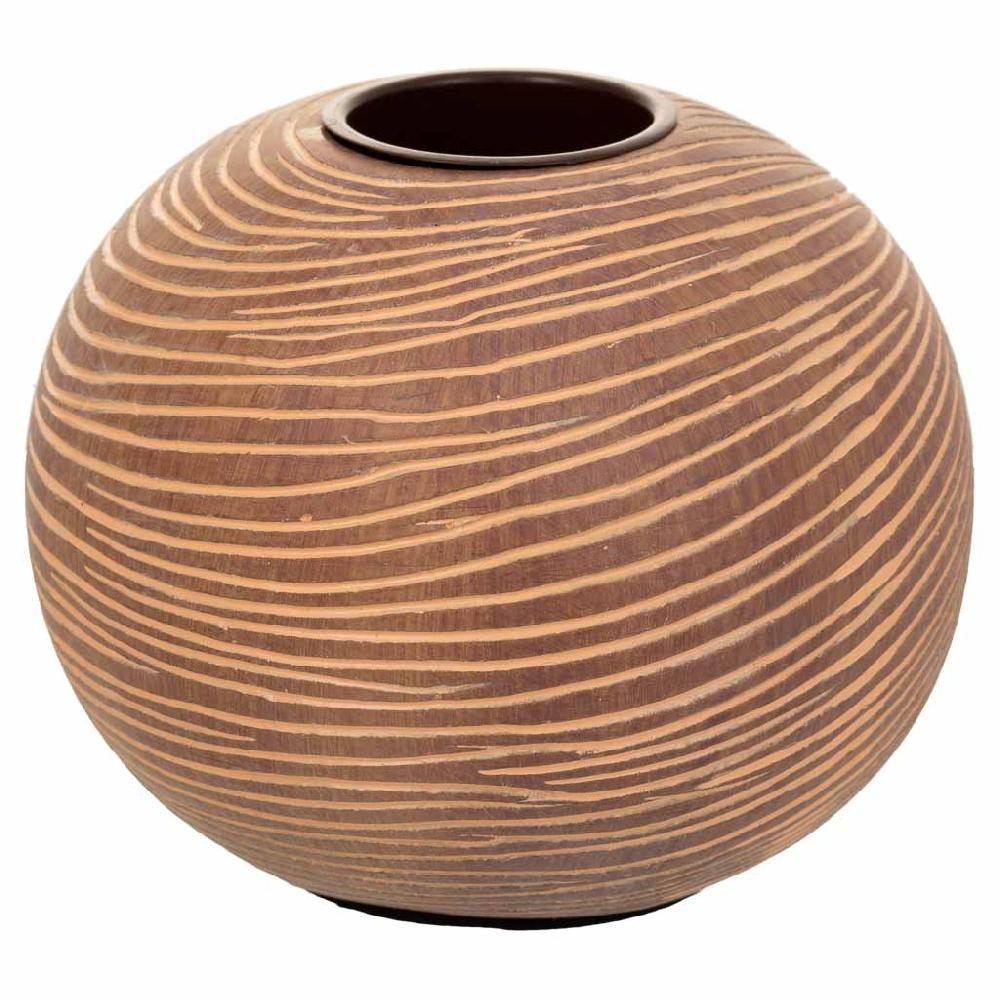 Creaciones meng DECORACION - VELAS Y PORTAVELAS - portavelas de poliresina marron