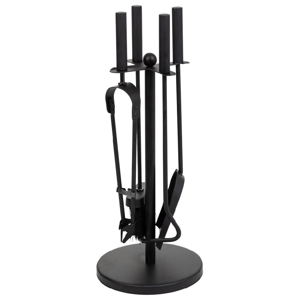 Creaciones meng HOGAR - ACCESORIOS PARA CHIMENEA - herramientas para la chimenea de metal negro set 5pcs
