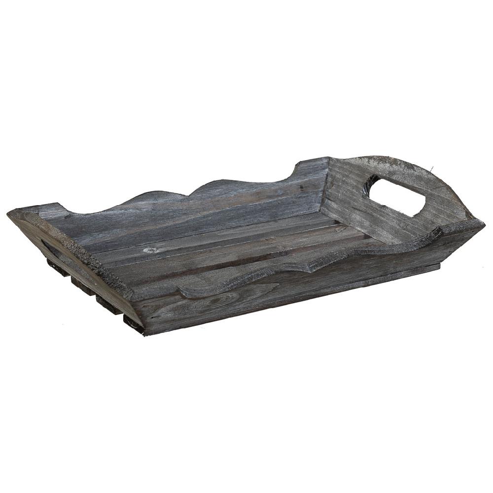 Creaciones meng HOGAR - BANDEJAS - bandeja de madera gris