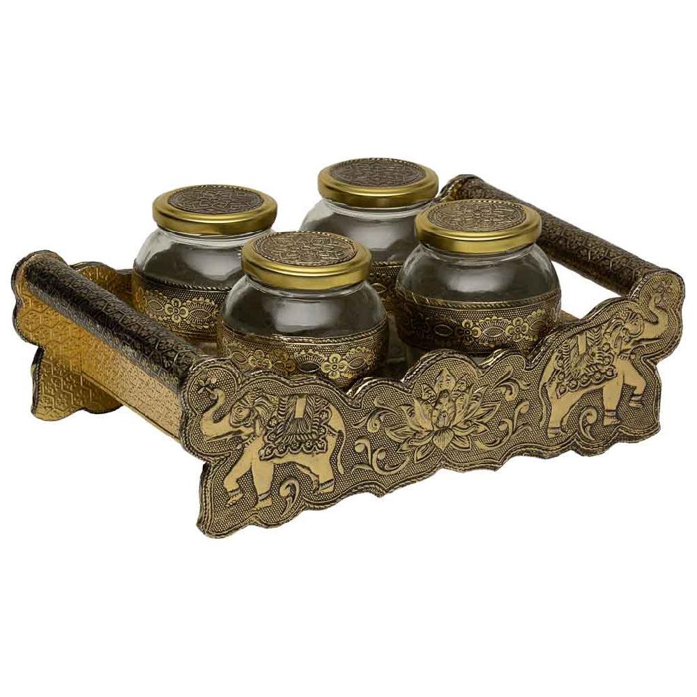 Creaciones meng HOGAR - BANDEJAS - bandeja de metal repujado