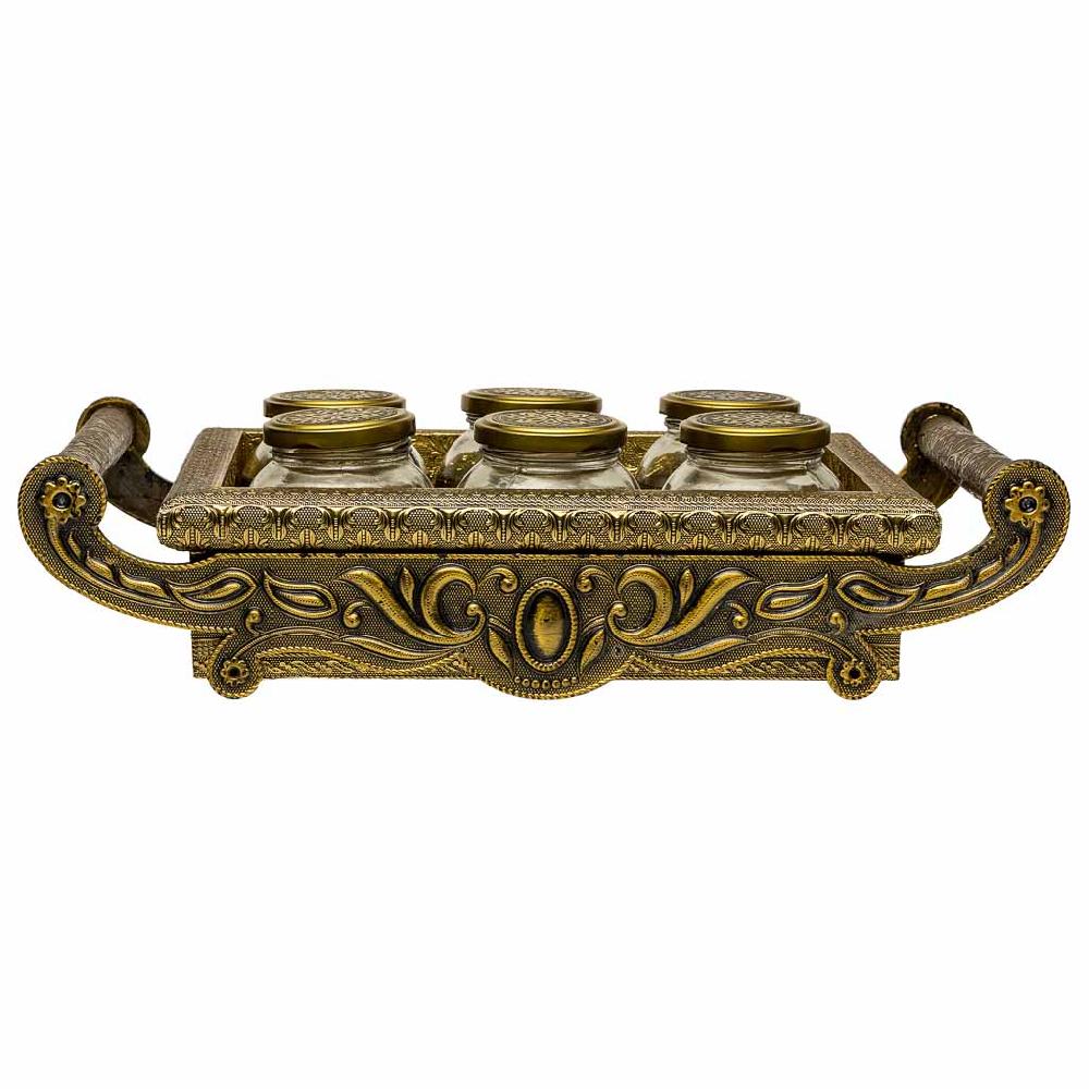 Creaciones Meng HOGAR - BANDEJAS - Bandeja De Metal Repujado