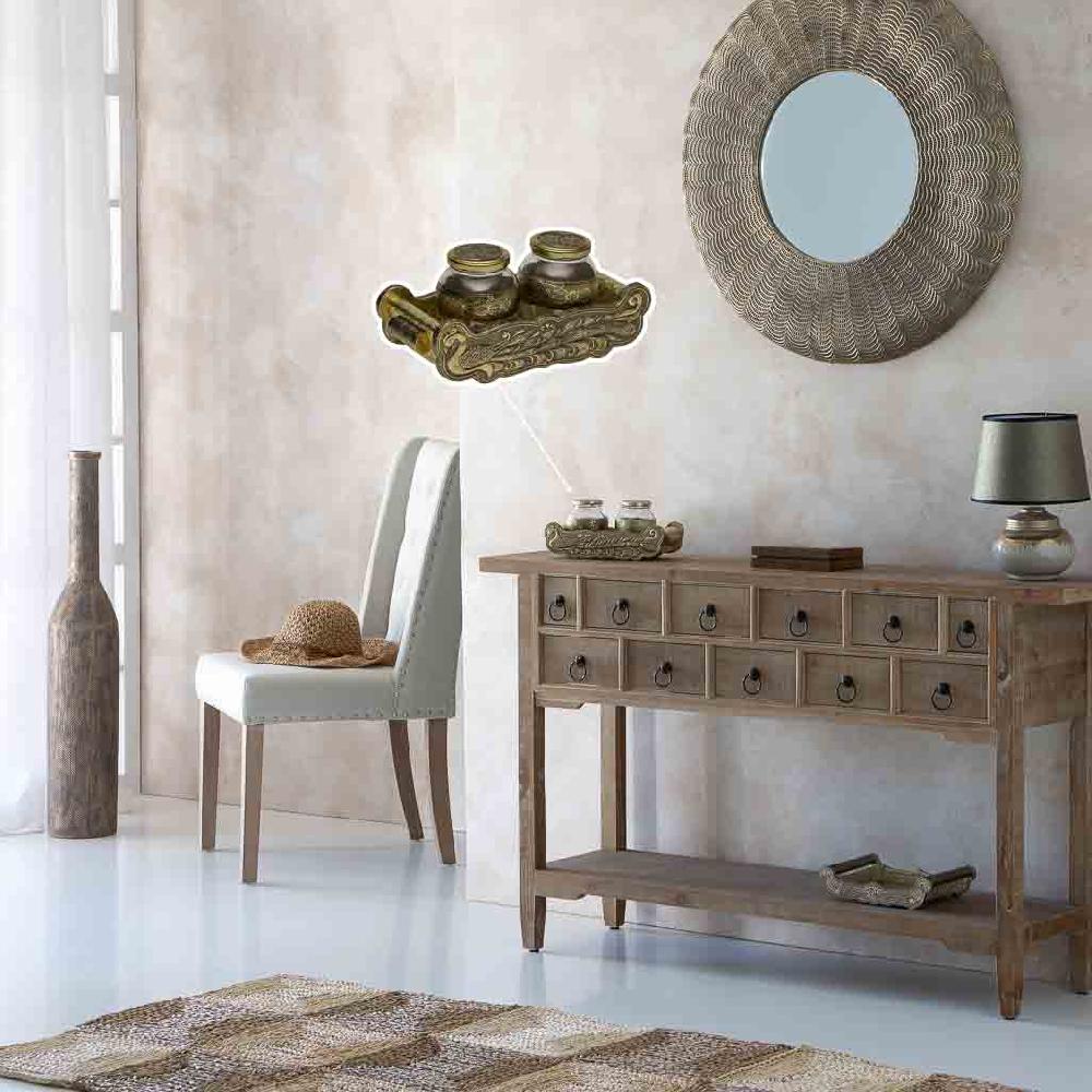 Creaciones Meng HOGAR - BANDEJAS - Bandeja De Metal Repujado