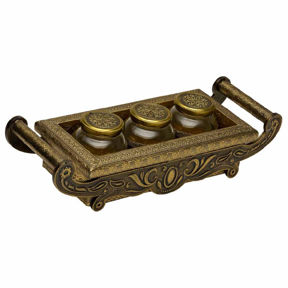 Creaciones meng HOGAR - BANDEJAS - bandeja de metal repujado