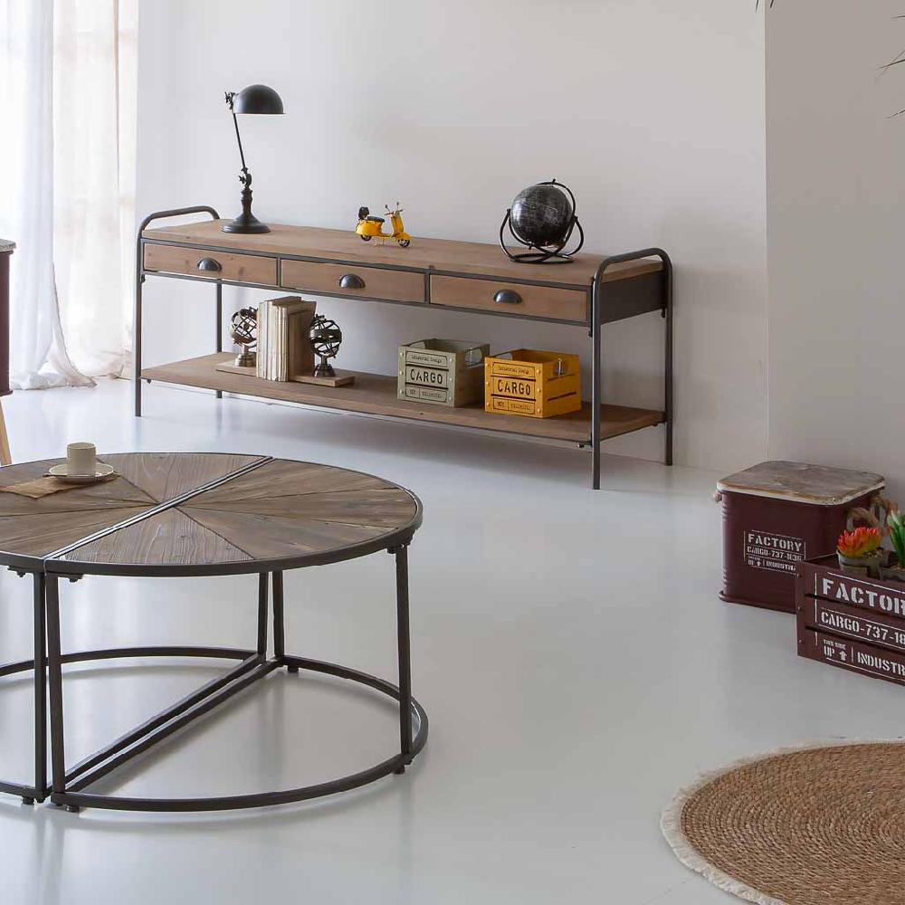 Creaciones Meng HOGAR - BAULES CAJAS Y CUEVANOS - Caja Cuadrada De Metal Tapa De Madera Y Asas De Cuerda Impresa Blanco