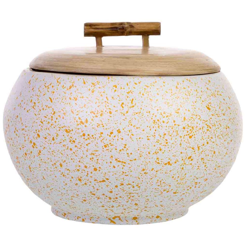 Creaciones Meng HOGAR - BAULES CAJAS Y CUEVANOS - Caja Deco De Bambu Beige