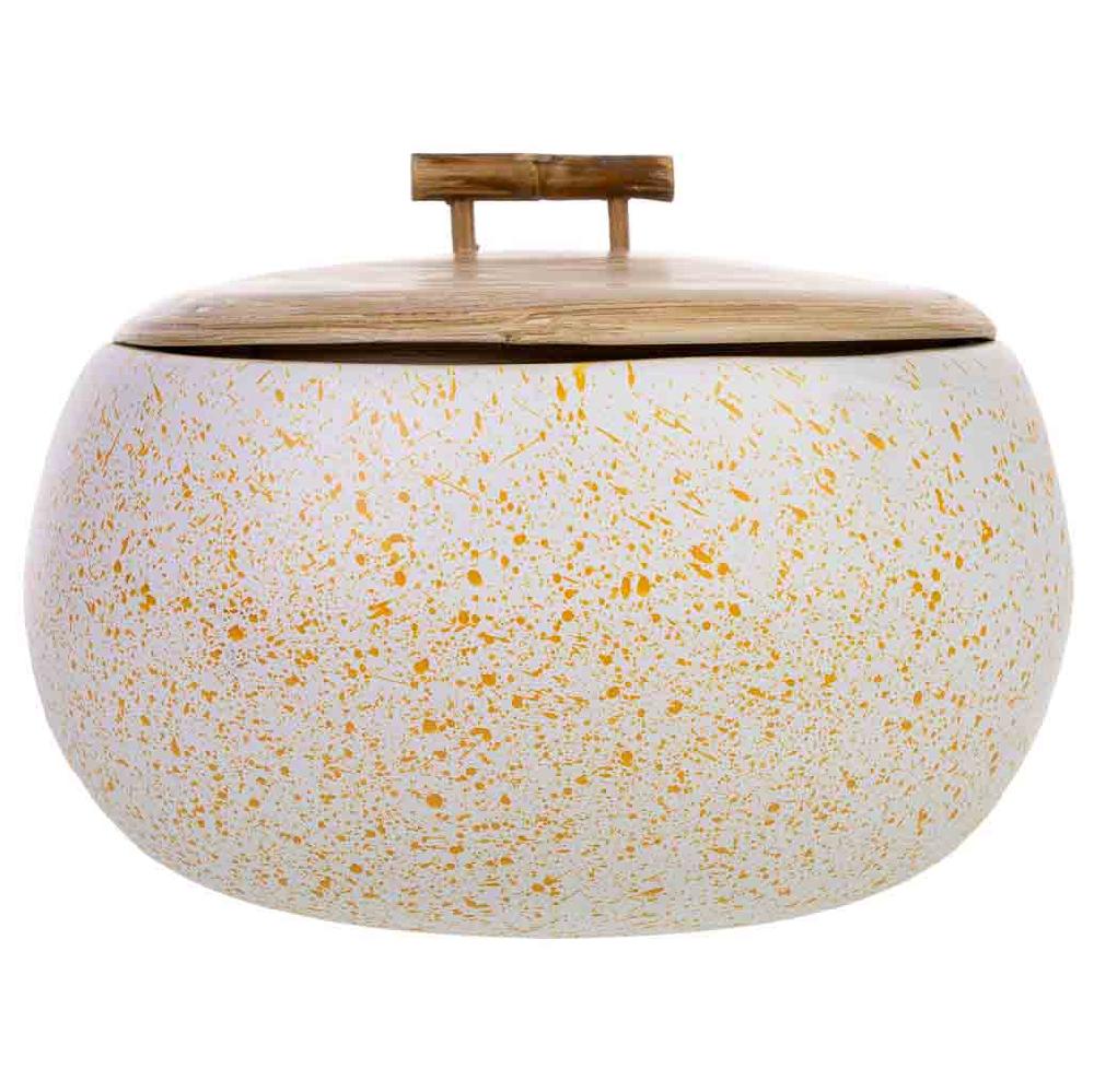 Creaciones Meng HOGAR - BAULES CAJAS Y CUEVANOS - Caja Deco De Bambu Beige