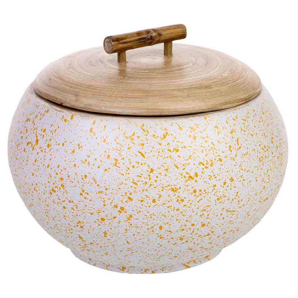 Creaciones meng HOGAR - BAULES CAJAS Y CUEVANOS - caja deco de bambu beige