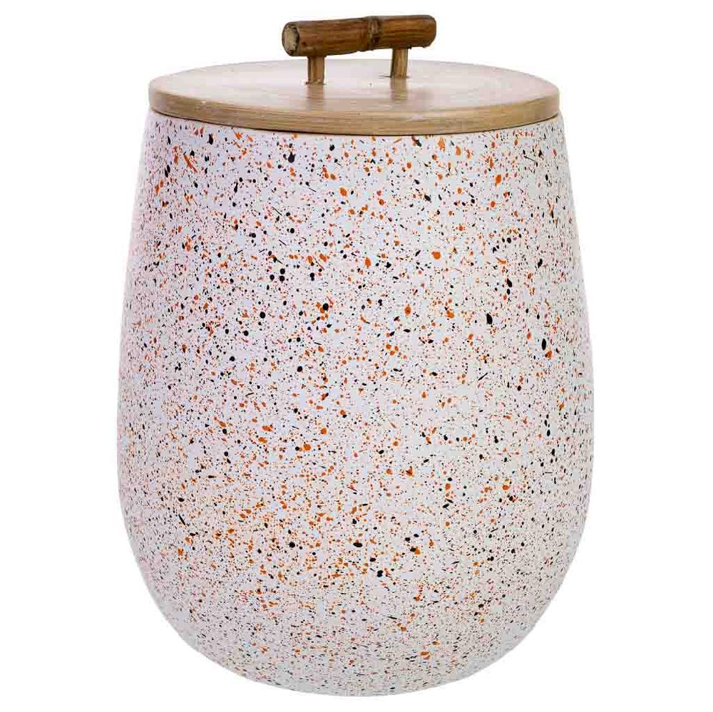 Creaciones meng HOGAR - BAULES CAJAS Y CUEVANOS - caja deco de bambu gris