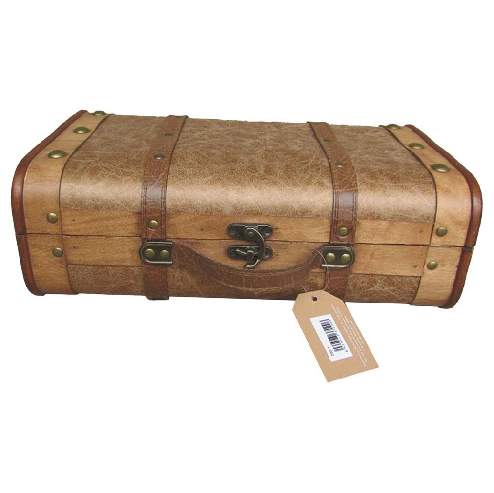 Creaciones meng HOGAR - BAULES CAJAS Y CUEVANOS - maleta de madera marrón