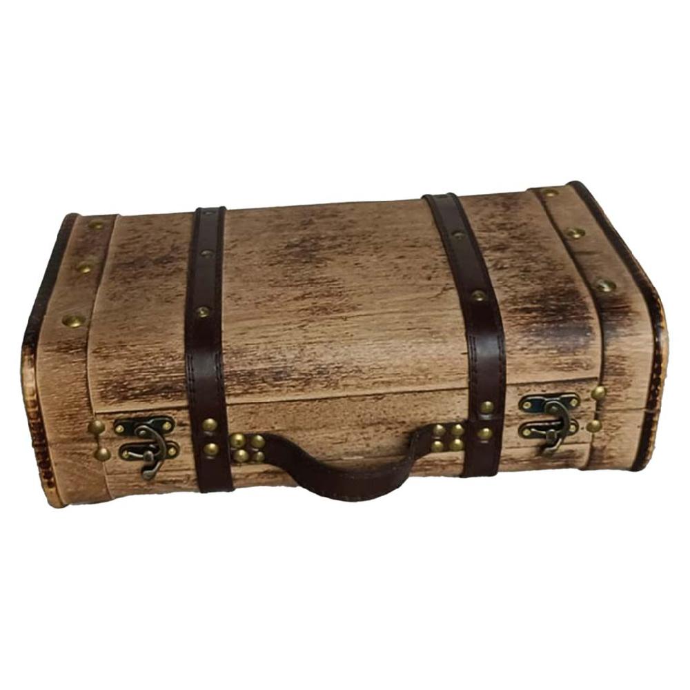 Creaciones meng HOGAR - BAULES CAJAS Y CUEVANOS - maleta de madera marrón