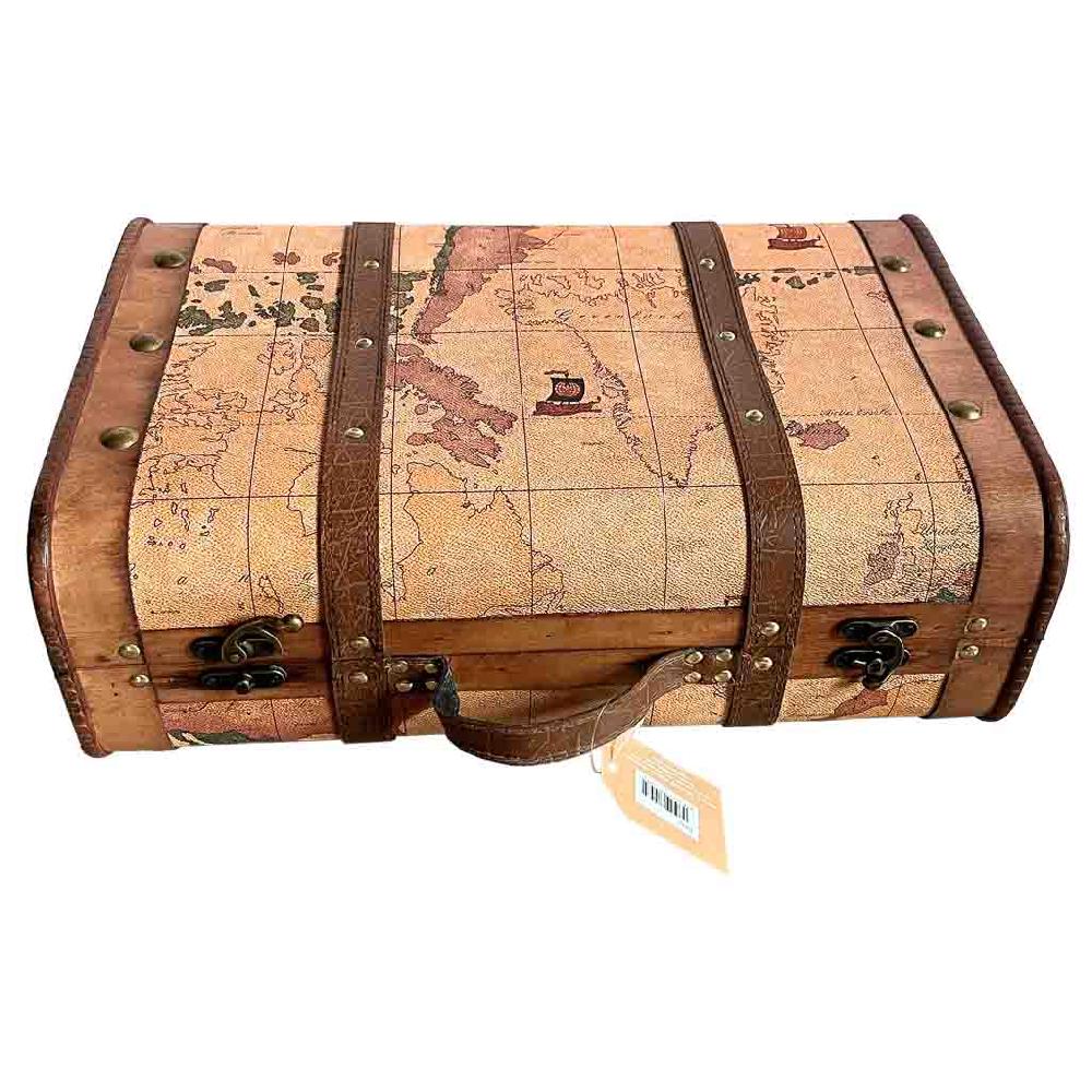 Creaciones meng HOGAR - BAULES CAJAS Y CUEVANOS - maleta de madera marrón