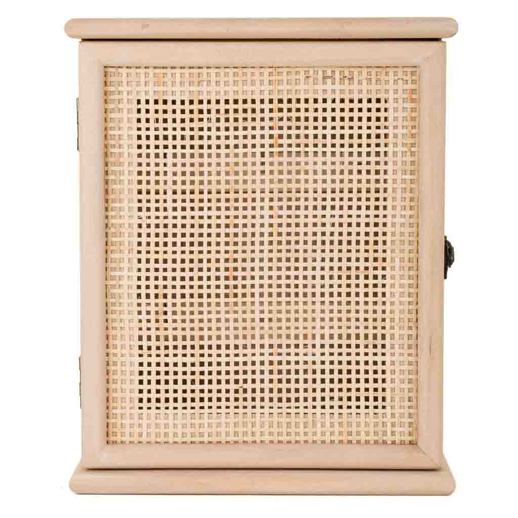 Creaciones Meng HOGAR - CAJAS DE LLAVES - Caja De Llaves De Madera Y Rejilla