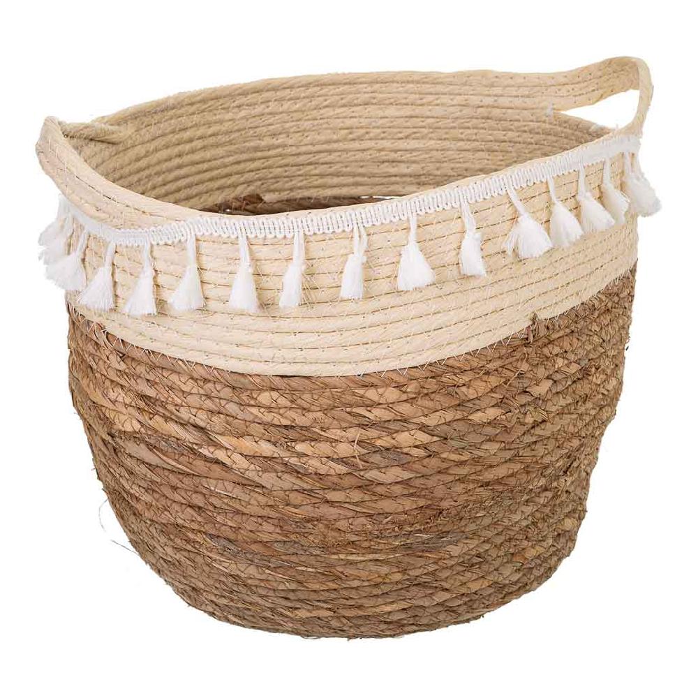 Creaciones meng HOGAR - CAPAZOS Y LENYEROS - capazo de fibra natural