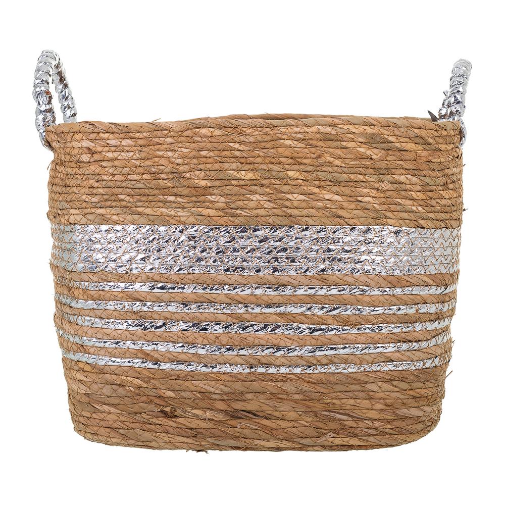 Creaciones Meng HOGAR - CAPAZOS Y LENYEROS - Capazo De Fibra Natural Forrado