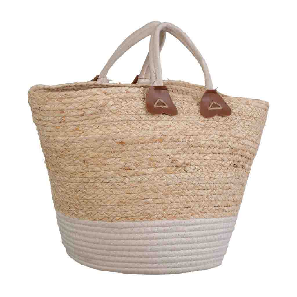 Creaciones Meng HOGAR - CAPAZOS Y LENYEROS - Capazo Fibra Natural Tejido Artesanal