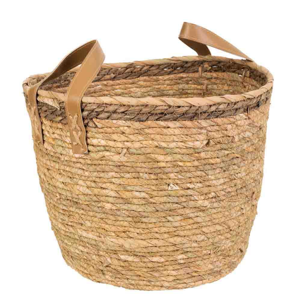 Creaciones meng HOGAR - CAPAZOS Y LENYEROS - capazo fibra natural tejido artesanal