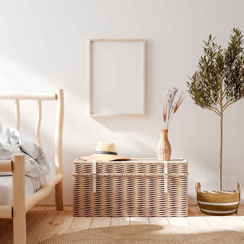 Creaciones Meng HOGAR - CAPAZOS Y LENYEROS - Capazo Fibra Natural Tejido Artesanal