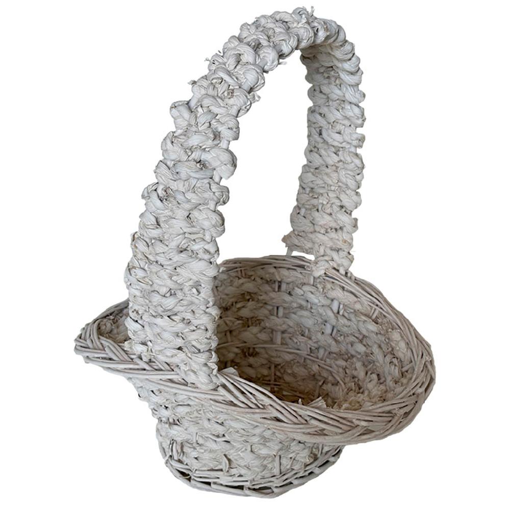 Creaciones meng HOGAR - CESTAS - cesta de mimbre blanca