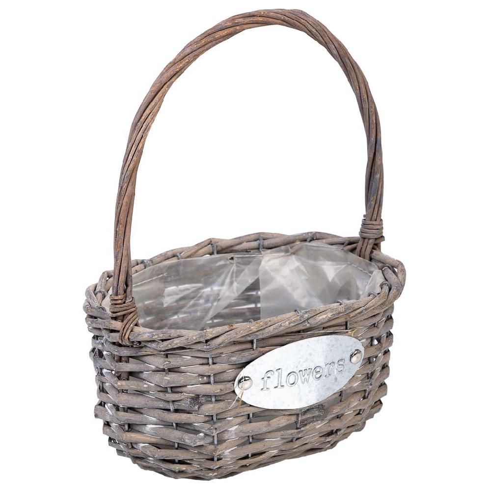 Creaciones meng HOGAR - CESTAS - cesta de mimbre blanco