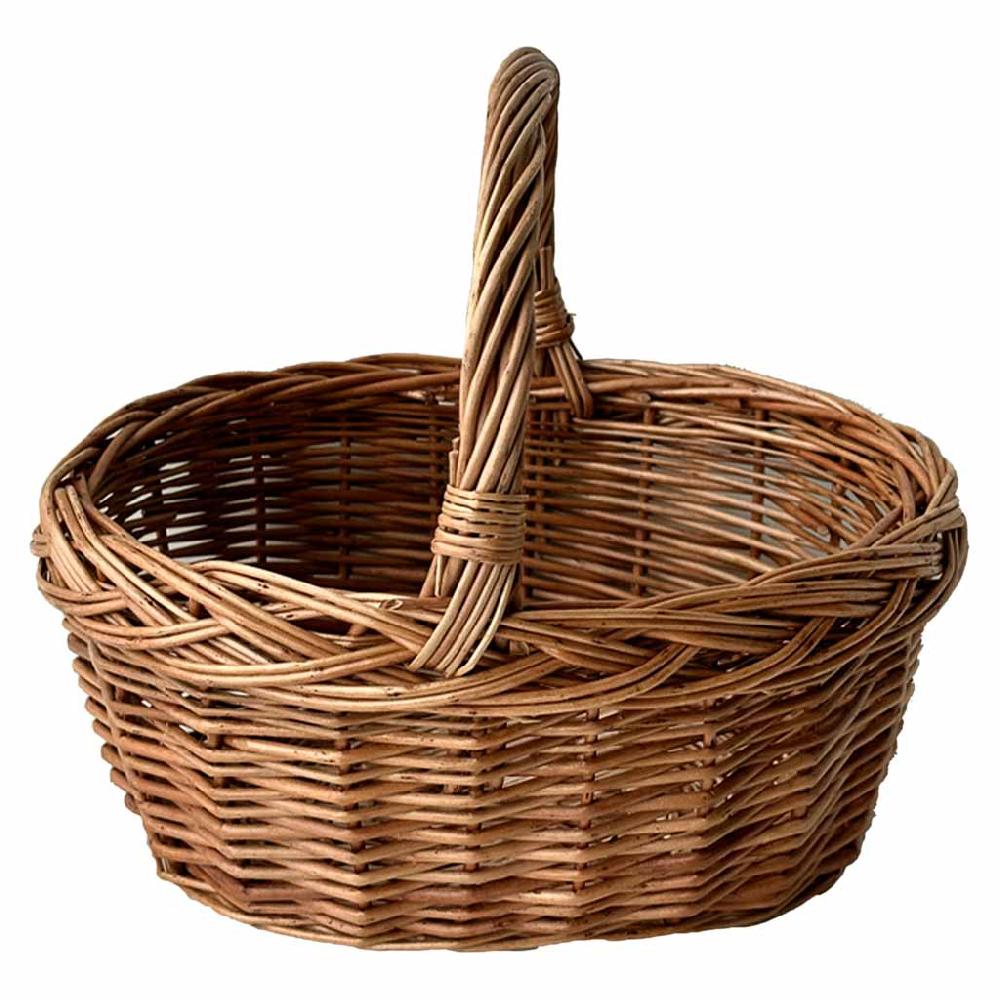 Creaciones meng HOGAR - CESTAS - cesta de mimbre marrón
