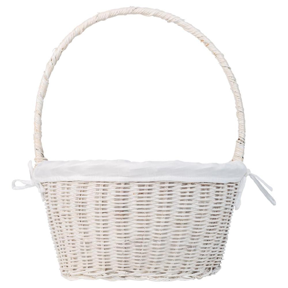 Creaciones Meng HOGAR - CESTAS - Cesta Redonda De Medula Con Forro Blanco