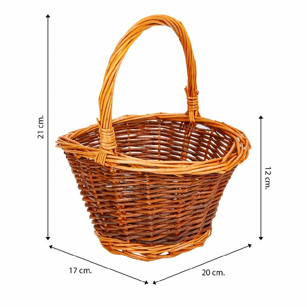 Creaciones Meng HOGAR - CESTAS - Cestas Mimbre Set 3 Pzas