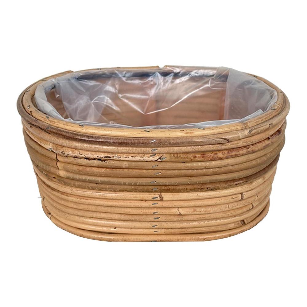 Creaciones meng HOGAR - CESTOS - cesto ovalado de bambú