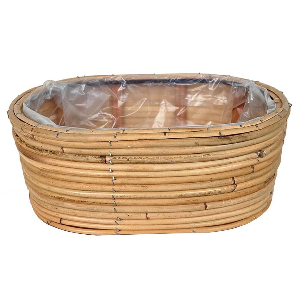 Creaciones meng HOGAR - CESTOS - cesto ovalado de bambú