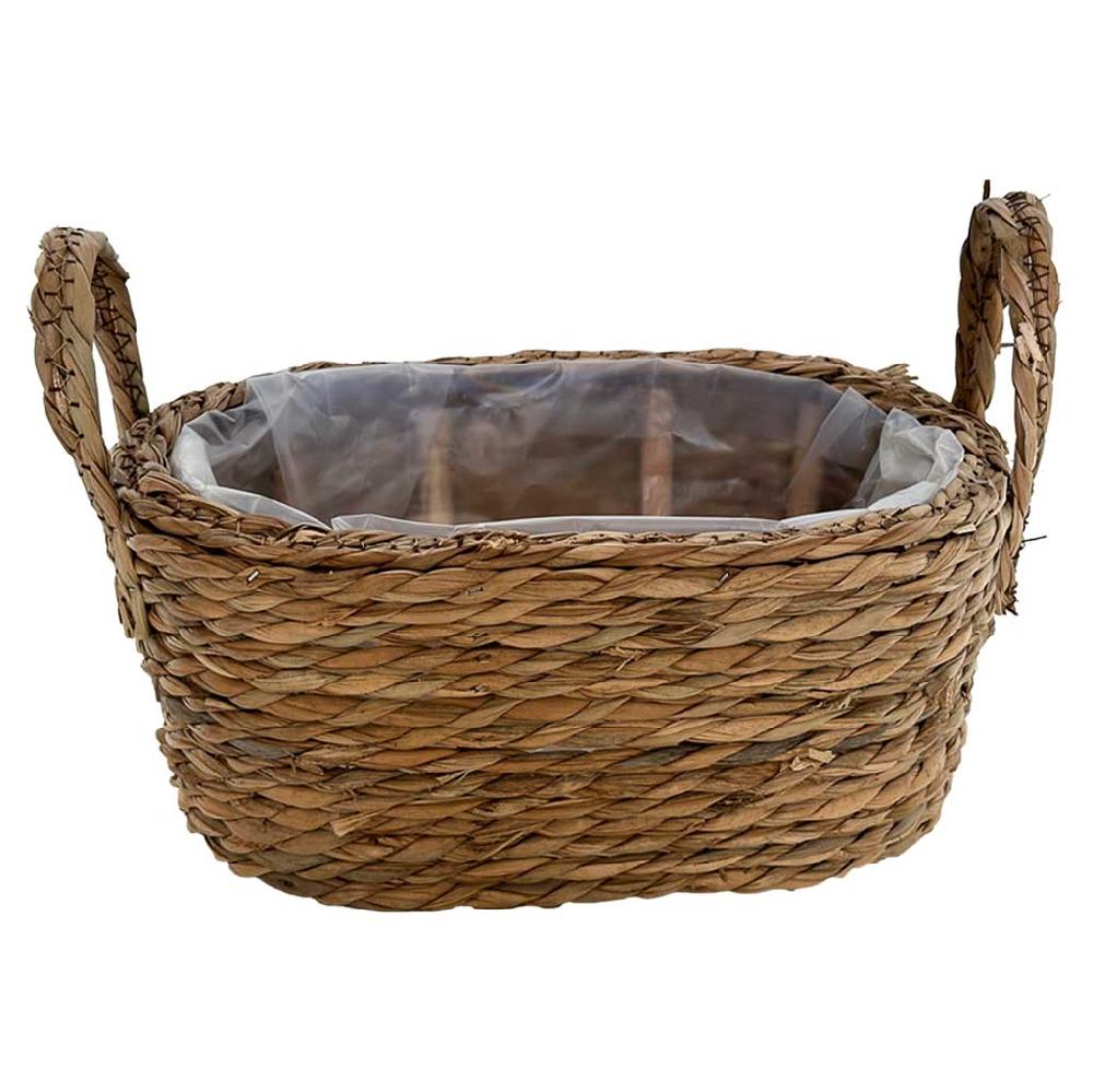 Creaciones meng HOGAR - CESTOS - cesto ovalado de cuerda con asas