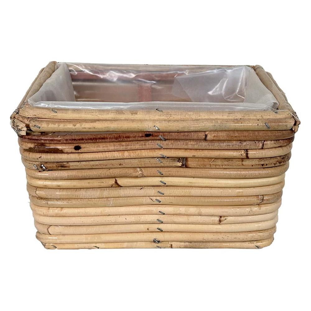Creaciones meng HOGAR - CESTOS - cesto rectangular de bambú