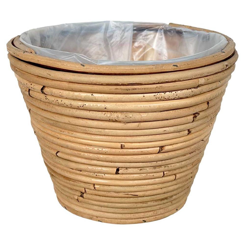 Creaciones meng HOGAR - CESTOS - cesto redondo de bambú