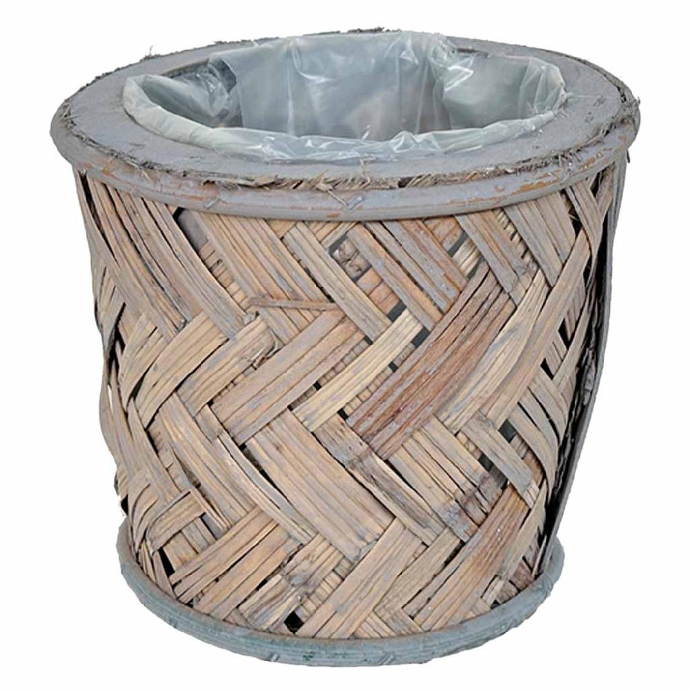 Creaciones meng HOGAR - CESTOS - cesto redondo de madera