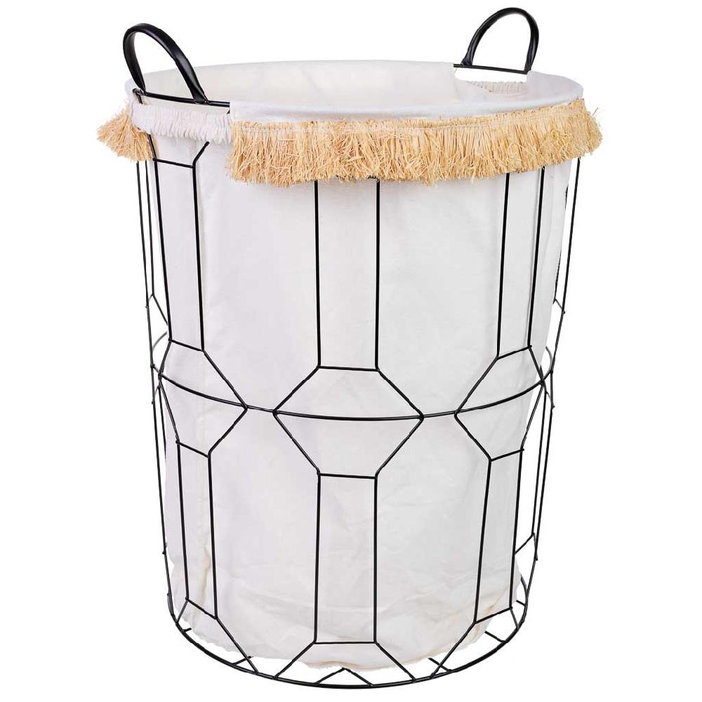 Creaciones meng HOGAR - CESTOS DE ROPA - cesto de la ropa de metal y tela