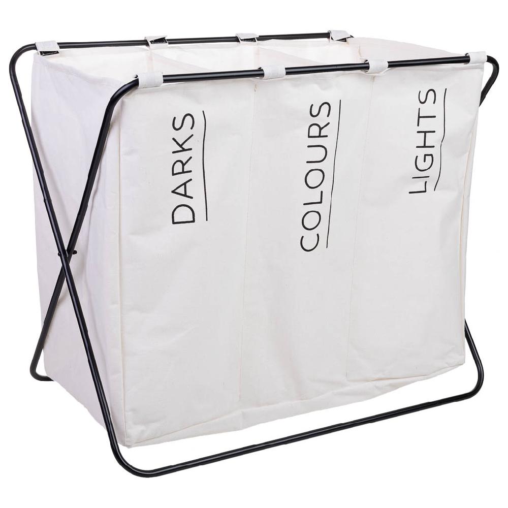 Creaciones meng HOGAR - CESTOS DE ROPA - cesto de la ropa de metal y tela