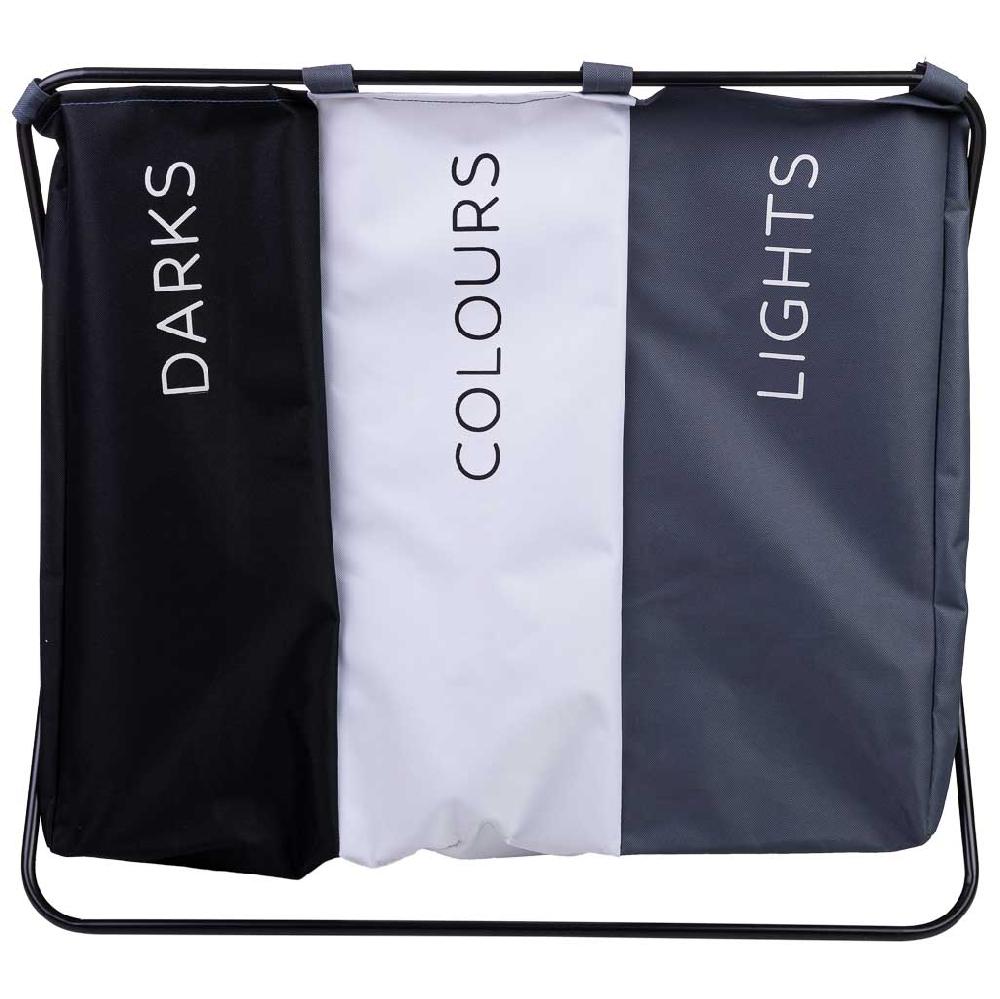 Creaciones Meng HOGAR - CESTOS DE ROPA - Cesto De La Ropa De Metal Y Tela